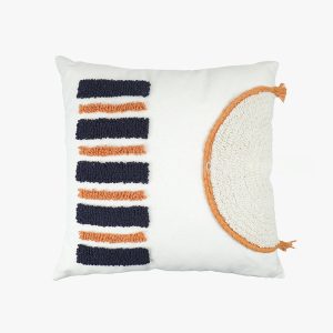 Bohemian Embroidered Velvet Pillow - Nordic Tassel Fringe