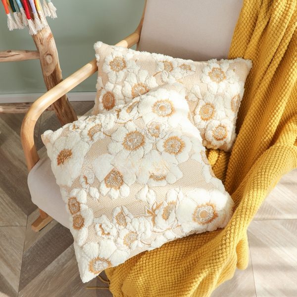 Moroccan Plush Pillow Cover - Textured Velvet