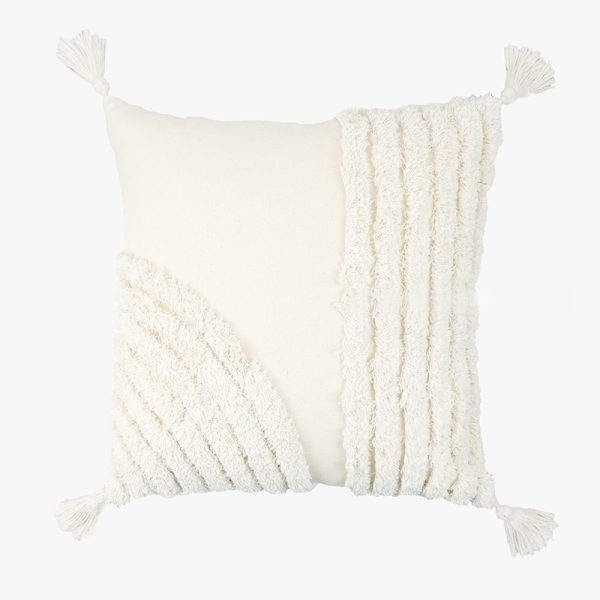 Nordic Bohemian Velvet Pillow - Vintage Style with Tassel Fringe