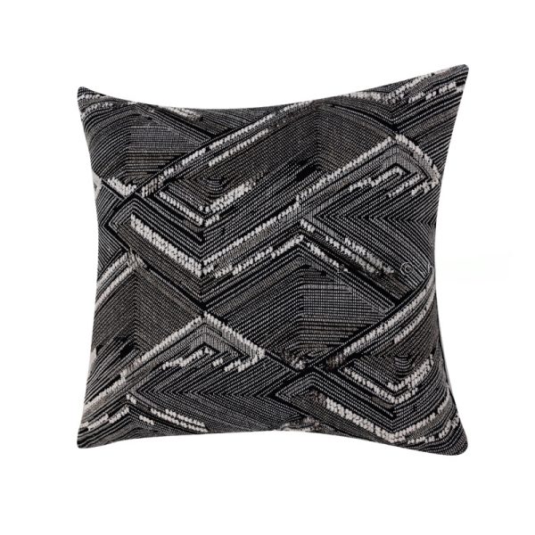 Nordic Black and White Accent Pillow - Premium Velvet