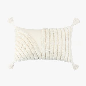 Nordic Bohemian Velvet Pillow - Vintage Style with Tassel Fringe