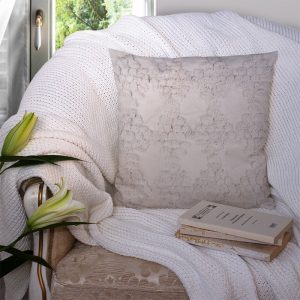 Bohemian Embroidered Velvet Pillow with Tassel Fringe - Nordic Style