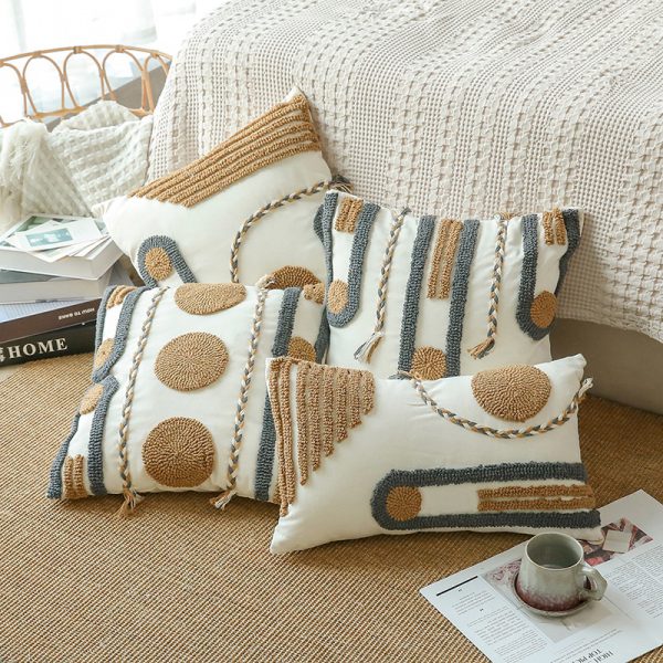 Moroccan Plush Pillow Cover - Textured Velvet