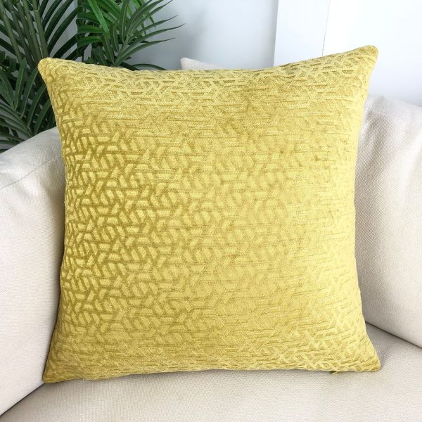 Geometric Jacquard Pillow - Nordic Pattern