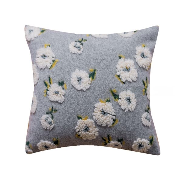 Geometric Floral Pillow - Simple Fresh Accent