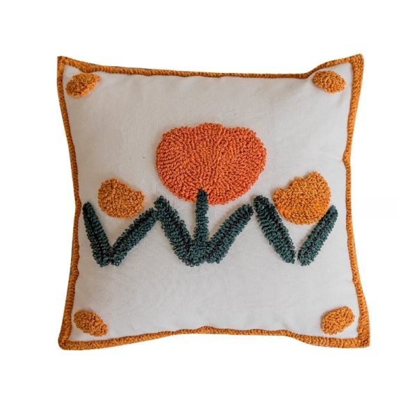 Cotton Fringed Pillow Cover - Nordic Accent