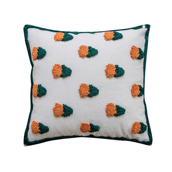 Cotton Fringed Pillow Cover - Nordic Accent