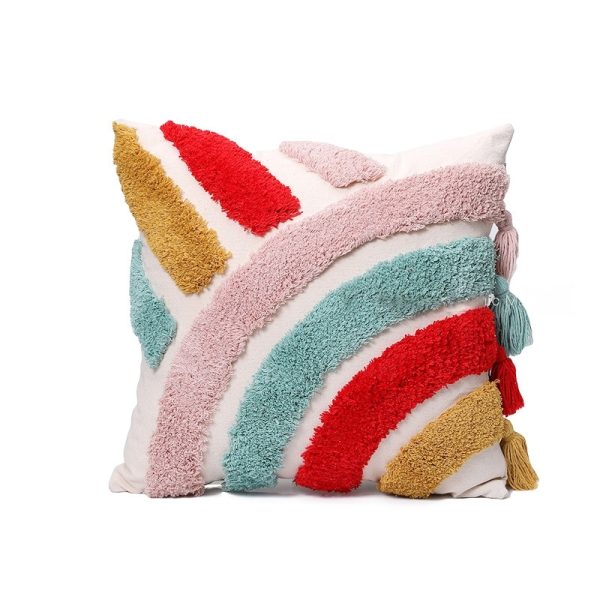 Rainbow Plush Pillow - Nordic Fresh Colors