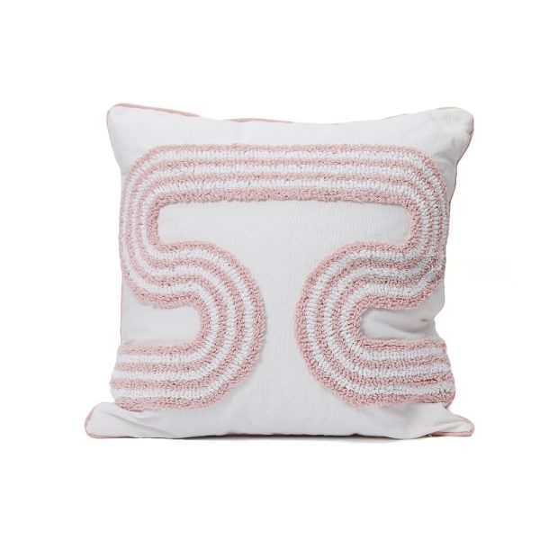 Circle Tufted Pillow Cover - Moroccan Tassel Accent