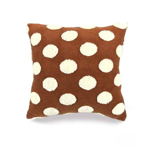 Geometric Dot Pillow Cover - Trendy Embossed Style