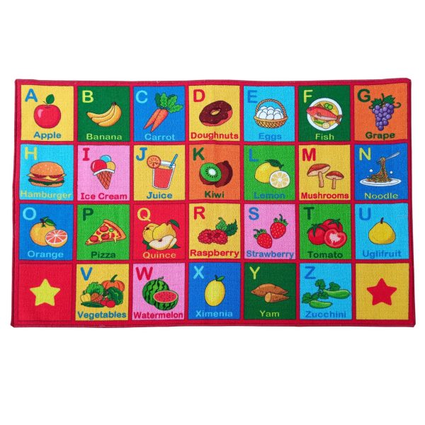 English alphanumeric knowledge wearable non-slip baby crawling mat