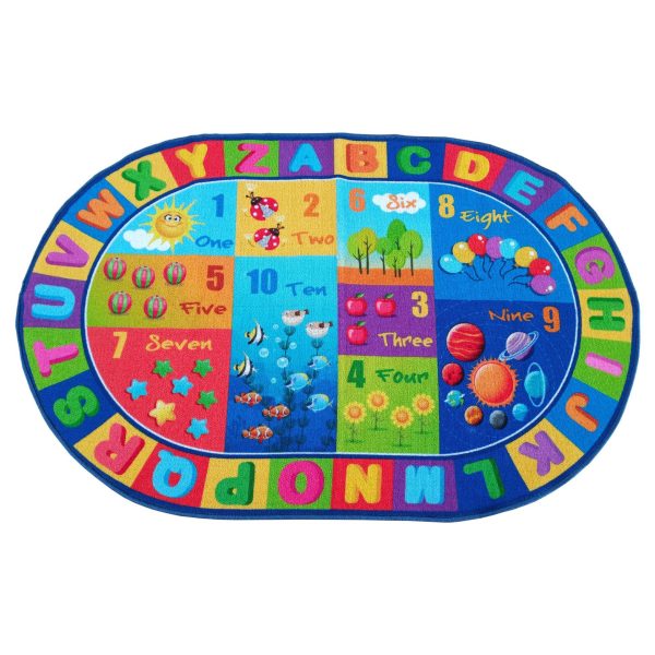 English alphanumeric knowledge wearable non-slip baby crawling mat