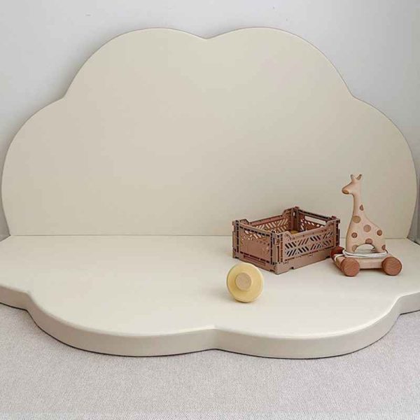 Cloud thickened foldable anti-collision baby crawling mat against the wall