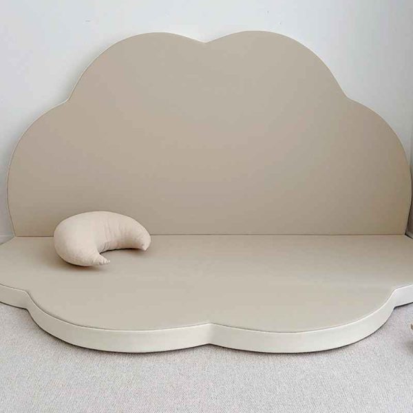 Cloud thickened foldable anti-collision baby crawling mat against the wall