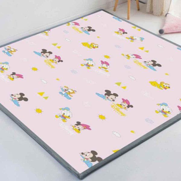 Anti-fall bedside mat ice silk summer mat baby crawling mat