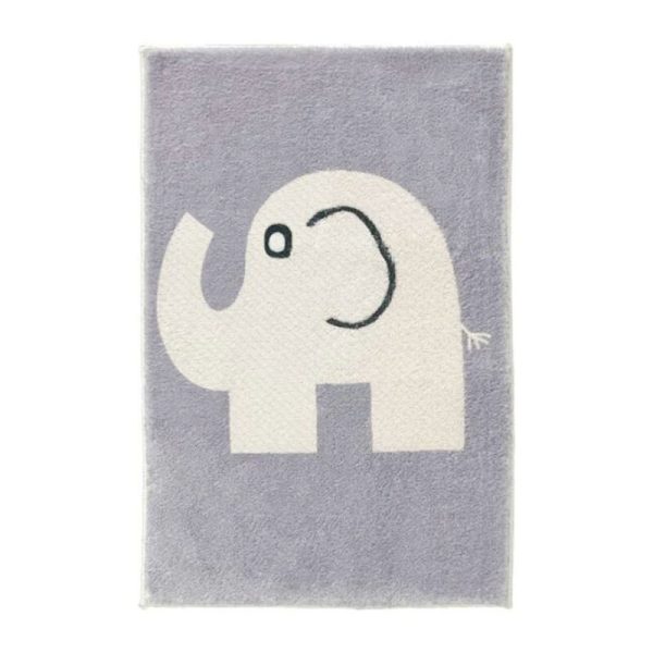 Cute cartoon imitation cashmere bedside anti-fall baby crawling mat