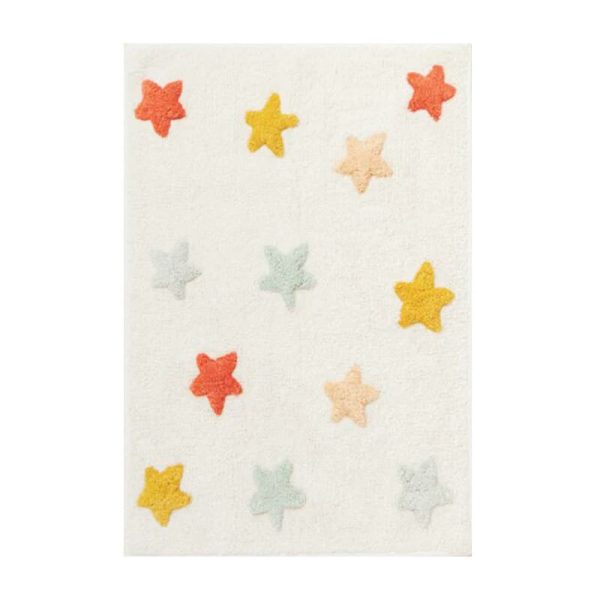 Cute cartoon imitation cashmere bedside anti-fall baby crawling mat