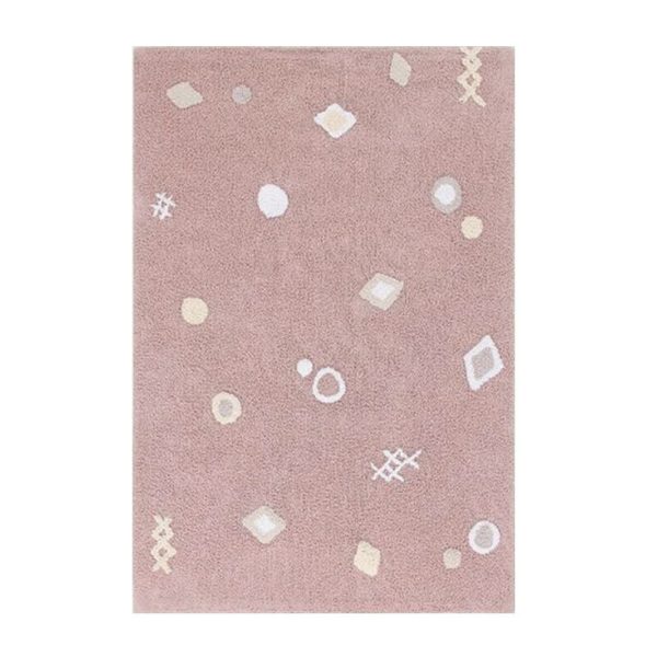 Cute cartoon imitation cashmere bedside anti-fall baby crawling mat