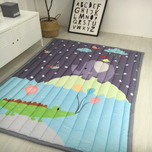 Cartoon quilted thickened cotton soft and skin-friendly baby crawling mat