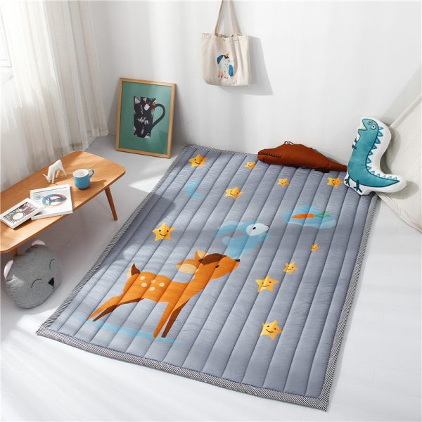 Cartoon quilted thickened cotton soft and skin-friendly baby crawling mat