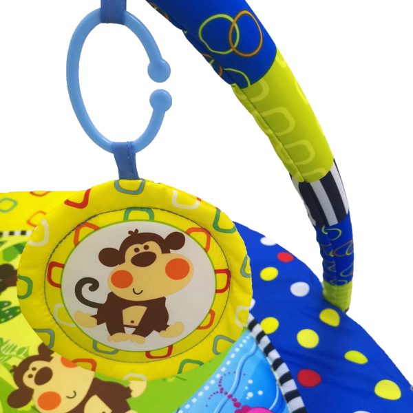 Music Monkey Detachable Gym Frame Toy Baby Crawling Mat