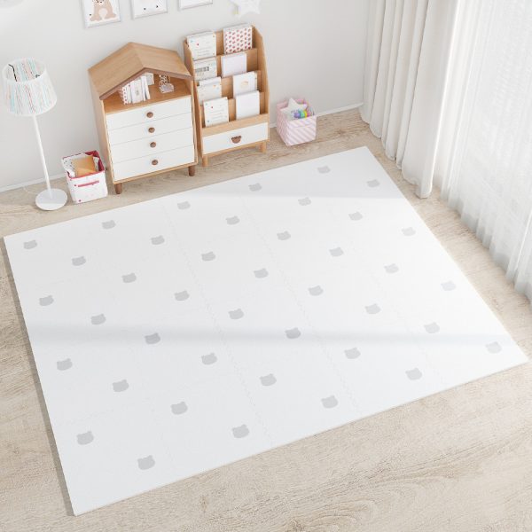 Bear pattern whole piece spliced foam floor mat baby crawling mat