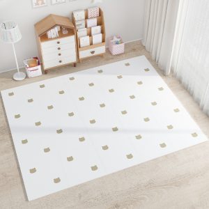 Bear pattern whole piece spliced foam floor mat baby crawling mat