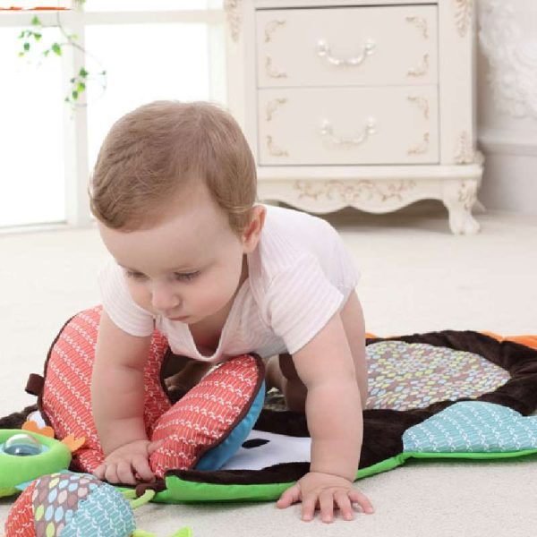 Cute owl 0-3 years old baby play blanket baby crawling mat