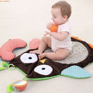 Cute owl 0-3 years old baby play blanket baby crawling mat