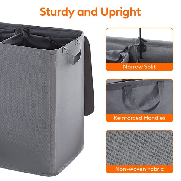 Double With Lid Removable Laundry Basket