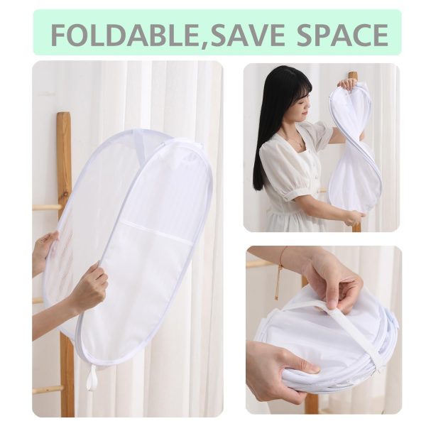 Solidly Foldable Handy Laundry Mesh Popup Basket