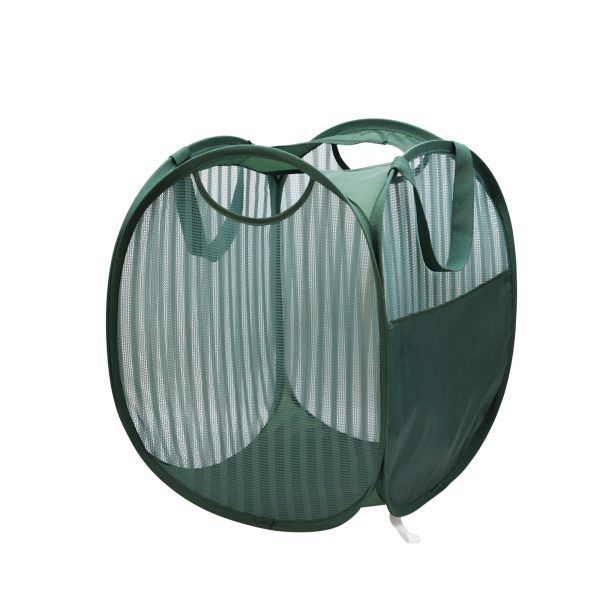 Solidly Foldable Handy Laundry Mesh Popup Basket