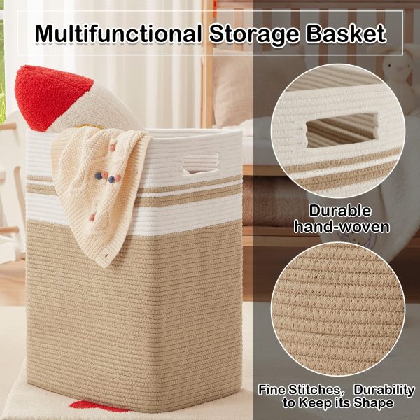 Collapsible Tall Large Handles Storage Basket