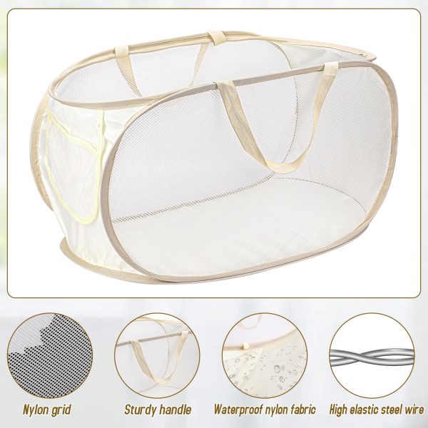 Large PopUp Foldable Mesh Laundry Basket