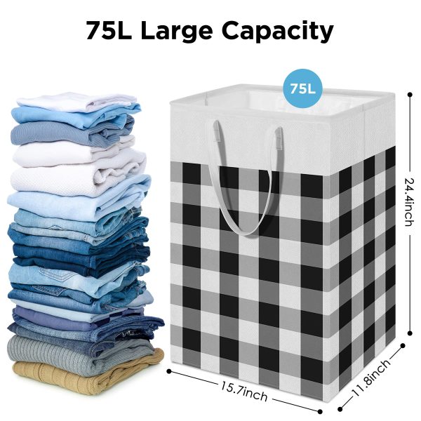2 Pack Large Foldable Portable Clothes Laundry Basket