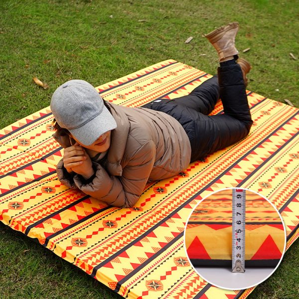 Ethnic style double inflatable cushion double air holes for children's picnic mat