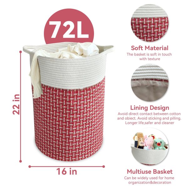 2 Pack Large Collapsible Clothing Storage Laundry Hamper