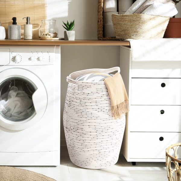 Collapsible Rope Woven Laundry Basket