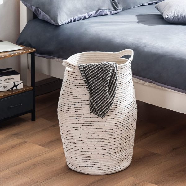 Collapsible Rope Woven Laundry Basket