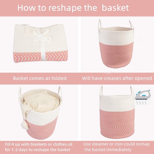 Clothes Woven Storage Laundry Basket