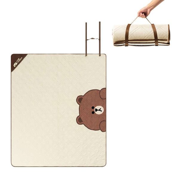 Brown Bear Outdoor Portable Picnic Mat