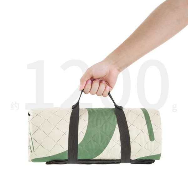 Art green ultrasonic pattern portable picnic mat