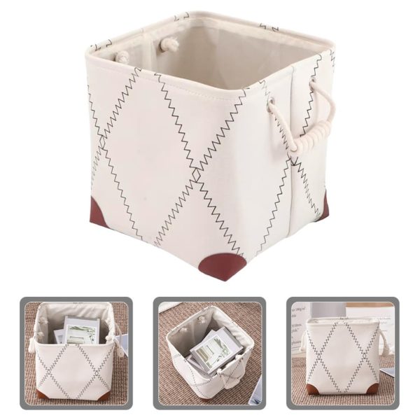 Foldable Rope Handles Dirty Clothes Storage Laundry Basket