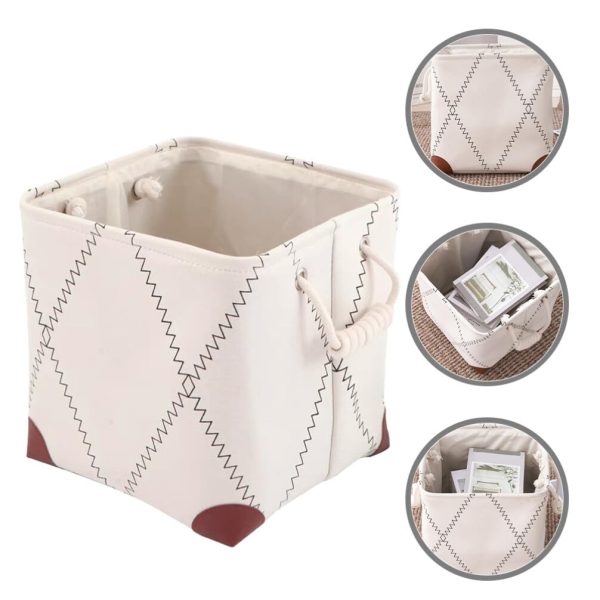 Foldable Rope Handles Dirty Clothes Storage Laundry Basket