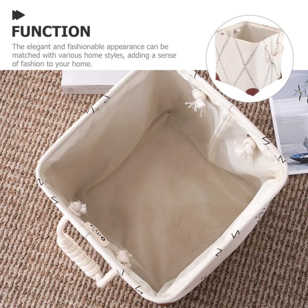 Foldable Rope Handles Dirty Clothes Storage Laundry Basket