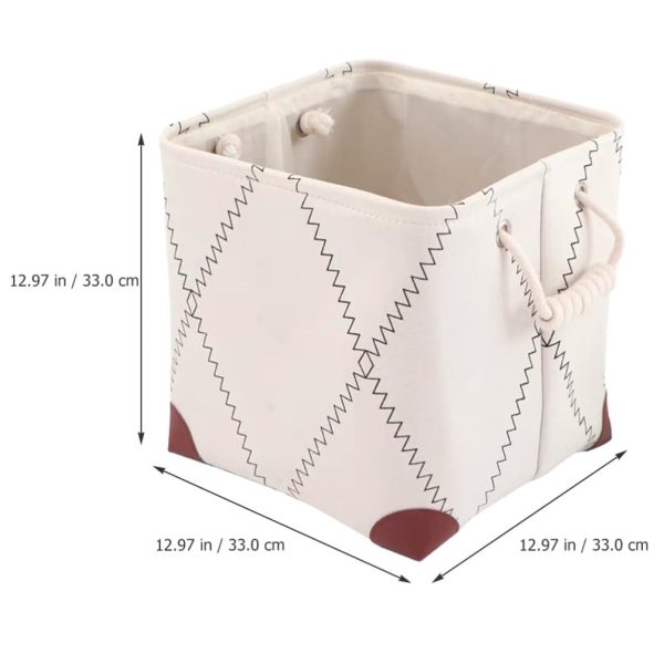 Foldable Rope Handles Dirty Clothes Storage Laundry Basket