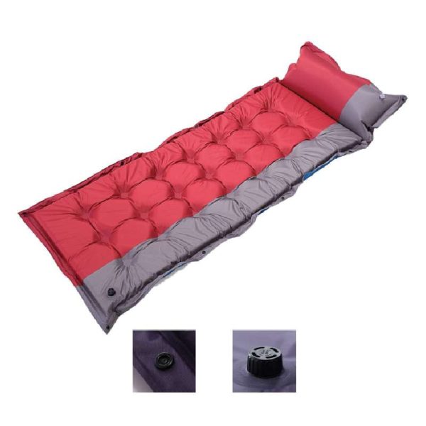 Single outdoor automatic inflatable sleeping mat picnic mat integrated pillow