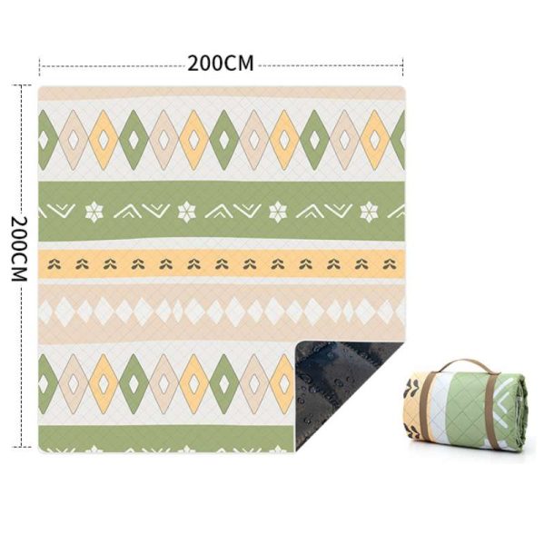 Ins style waterproof and tear-proof ultrasonic soft picnic mat