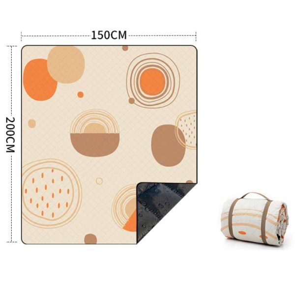 Ins style waterproof and tear-proof ultrasonic soft picnic mat