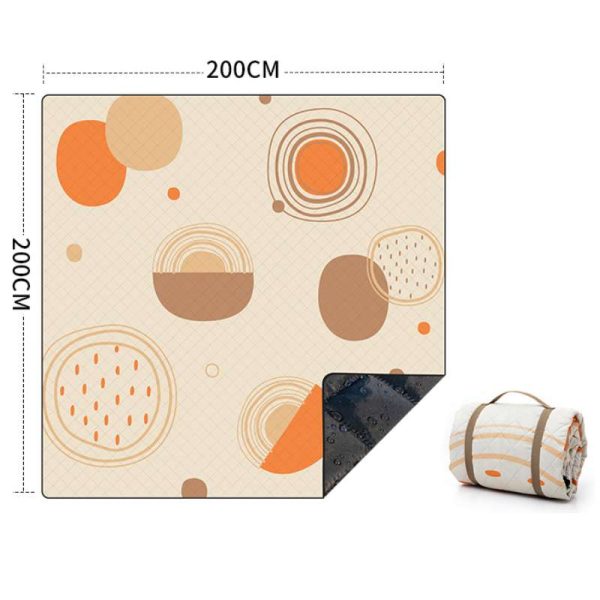 Ins style waterproof and tear-proof ultrasonic soft picnic mat